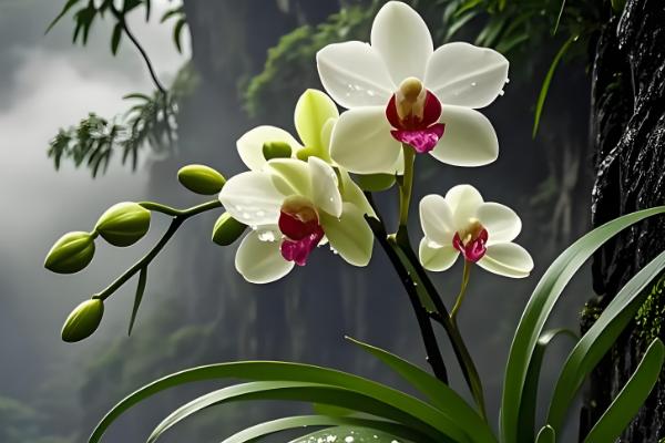 幽兰花的花语，寓意温文尔雅、清雅脱俗等