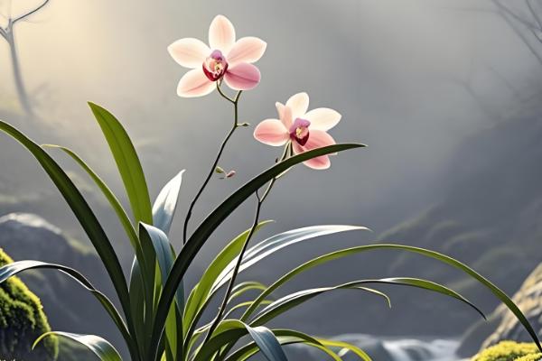 幽兰花的花语，寓意温文尔雅、清雅脱俗等