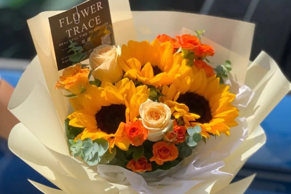 向日葵的花语，寓意忠诚、阳光开朗等