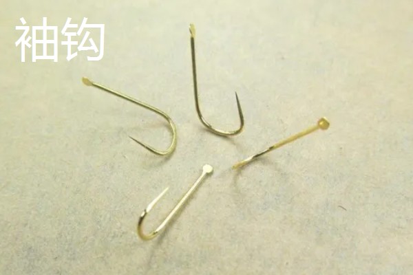 不同鱼钩的区别，袖钩钩条细、伊豆钩钩条适中、新关东钩钩条粗