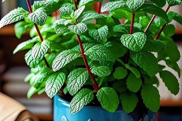 薄荷叶干枯的原因，可能是浇水过少所致